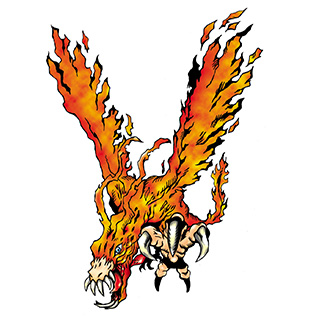 Official Digimon Reference Book art of Birdramon